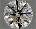 Natural Diamond 1.01 Carats, Round with Excellent Cut, H Color, VS1 Clarity and Certified by IGI