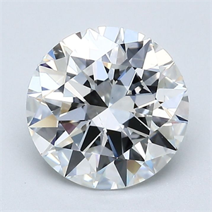 Picture of Natural Diamond 2.01 Carats, Round with Excellent Cut, G Color, SI1 Clarity and Certified by GIA