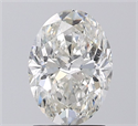 Natural Diamond 1.81 Carats, Oval with  Cut, H Color, SI2 Clarity and Certified by IGI