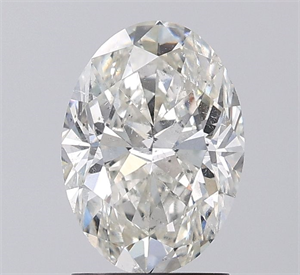 Picture of Natural Diamond 1.81 Carats, Oval with  Cut, H Color, SI2 Clarity and Certified by IGI