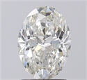 Natural Diamond 1.81 Carats, Oval with  Cut, H Color, SI2 Clarity and Certified by IGI