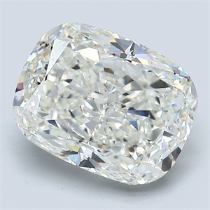 Foto Diamante Natural 3.51 quilates, Del cojín , Color H, claridad VS2 y certificado GIA de