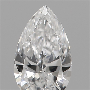 Picture of Natural Diamond 0.18 Carats, Pear with  Cut, E Color, VVS2 Clarity and Certified by IGI