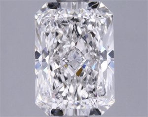 Picture of Lab Grown Diamond 1.10 Carats, Radiant with  Cut, F Color, VVS2 Clarity and Certified by IGI