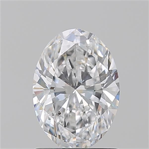 Picture of Natural Diamond 1.20 Carats, Oval with  Cut, D Color, SI2 Clarity and Certified by GIA