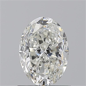 Picture of Natural Diamond 1.01 Carats, Oval with  Cut, I Color, SI2 Clarity and Certified by GIA