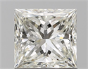 Natural Diamond 1.05 Carats, Princess with  Cut, J Color, SI1 Clarity and Certified by GIA