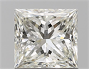 Natural Diamond 1.05 Carats, Princess with  Cut, J Color, SI1 Clarity and Certified by GIA
