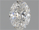 Natural Diamond 0.50 Carats, Oval with  Cut, F Color, SI2 Clarity and Certified by GIA