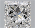 Natural Diamond 1.00 Carats, Princess with  Cut, D Color, VS2 Clarity and Certified by GIA