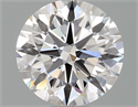 Lab Grown Diamond 1.04 Carats, Round with Ideal Cut, D Color, VVS2 Clarity and Certified by IGI