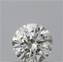 Natural Diamond 0.40 Carats, Round with Excellent Cut, I Color, VVS2 Clarity and Certified by IGI