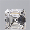 Natural Diamond 0.90 Carats, Asscher with  Cut, D Color, VS2 Clarity and Certified by GIA