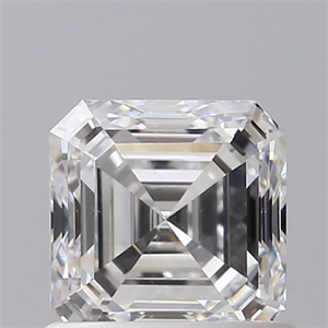 Picture of Natural Diamond 0.90 Carats, Asscher with  Cut, D Color, VS2 Clarity and Certified by GIA