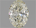 Natural Diamond 1.30 Carats, Oval with  Cut, K Color, VS2 Clarity and Certified by GIA