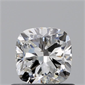 Natural Diamond 0.60 Carats, Cushion with  Cut, H Color, VVS2 Clarity and Certified by GIA