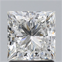 Diamante Natural 1.58 quilates, Princesa , Color H, claridad VS1 y certificado GIA