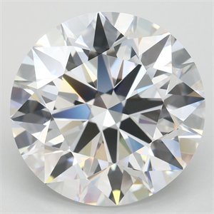 Picture of Lab Grown Diamond 6.00 Carats, Round with Ideal Cut, D Color, IF Clarity and Certified by IGI