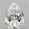 Natural Diamond 0.70 Carats, Pear with  Cut, F Color, VVS2 Clarity and Certified by IGI