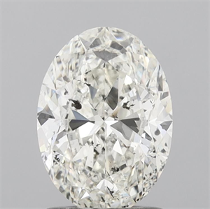 Foto Diamante Natural 1.50 quilates, Ovalado , Color H, claridad SI2 y certificado IGI de