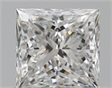 Natural Diamond 0.72 Carats, Princess with  Cut, E Color, VS1 Clarity and Certified by GIA