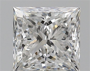 Picture of Natural Diamond 0.72 Carats, Princess with  Cut, E Color, VS1 Clarity and Certified by GIA