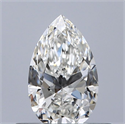 Natural Diamond 0.40 Carats, Pear with  Cut, F Color, VVS1 Clarity and Certified by GIA