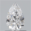 Natural Diamond 0.50 Carats, Pear with  Cut, D Color, VS1 Clarity and Certified by GIA