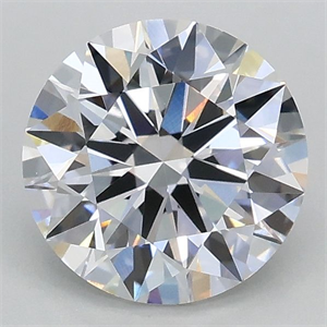 Picture of Lab Grown Diamond 1.23 Carats, Round with Ideal Cut, D Color, VVS2 Clarity and Certified by IGI