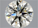Diamante Natural 3.00 quilates, Redondo , Color K, claridad VVS2 y certificado HRD