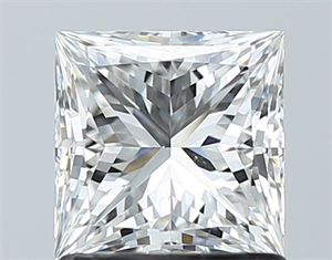 Picture of Natural Diamond 1.25 Carats, Princess with  Cut, G Color, VS2 Clarity and Certified by GIA