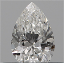 Natural Diamond 0.18 Carats, Pear with  Cut, H Color, SI1 Clarity and Certified by GIA