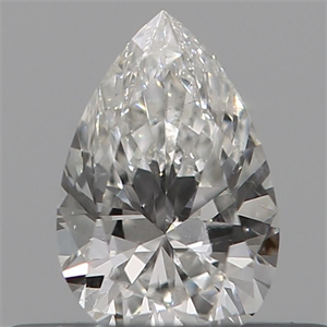 Picture of Natural Diamond 0.18 Carats, Pear with  Cut, H Color, SI1 Clarity and Certified by GIA