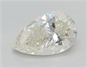 Natural Diamond 1.00 Carats, Pear with  Cut, J Color, I1 Clarity and Certified by GIA