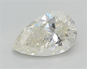 Picture of Natural Diamond 1.00 Carats, Pear with  Cut, J Color, I1 Clarity and Certified by GIA