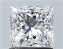 Natural Diamond 1.01 Carats, Princess with  Cut, E Color, SI1 Clarity and Certified by GIA