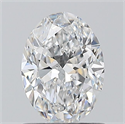 Natural Diamond 0.90 Carats, Oval with  Cut, E Color, SI1 Clarity and Certified by GIA