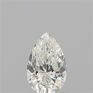 Picture of Natural Diamond 0.52 Carats, Pear with  Cut, H Color, VVS1 Clarity and Certified by GIA