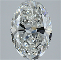Natural Diamond 3.40 Carats, Oval with  Cut, G Color, SI1 Clarity and Certified by GIA
