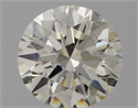 Natural Diamond 0.74 Carats, Round with Excellent Cut, I Color, IF Clarity and Certified by IGI