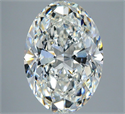 Natural Diamond 2.50 Carats, Oval with  Cut, H Color, VS2 Clarity and Certified by GIA