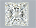 Natural Diamond 0.71 Carats, Princess with  Cut, L Color, SI2 Clarity and Certified by GIA