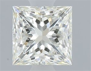 Picture of Natural Diamond 0.71 Carats, Princess with  Cut, L Color, SI2 Clarity and Certified by GIA