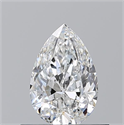 Diamante Natural 0.53 quilates, De pera , Color E, claridad VVS2 y certificado GIA