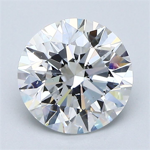 Picture of Natural Diamond 2.02 Carats, Round with Excellent Cut, D Color, SI1 Clarity and Certified by GIA