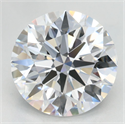 Lab Grown Diamond 3.71 Carats, Round with Excellent Cut, D Color, VVS1 Clarity and Certified by GIA