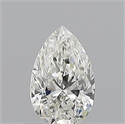 Natural Diamond 0.50 Carats, Pear with  Cut, H Color, VS2 Clarity and Certified by GIA