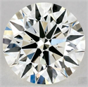 Natural Diamond 0.76 Carats, Round with Excellent Cut, L Color, VVS2 Clarity and Certified by GIA