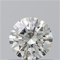 Natural Diamond 0.52 Carats, Round with Excellent Cut, M Color, VVS1 Clarity and Certified by GIA