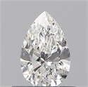 Diamante Natural 0.50 quilates, De pera , Color F, claridad SI1 y certificado GIA